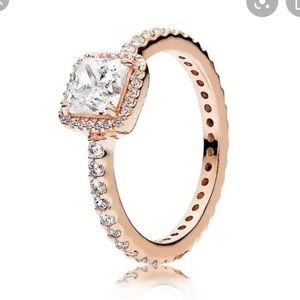 Pandora Timeless Elegance Ring - Rose Gold Sz. 6